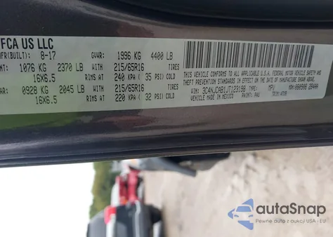 2018 Jeep Compass Sport z USA, uszkodzony, nr VIN 3C4NJCAB1JT123198